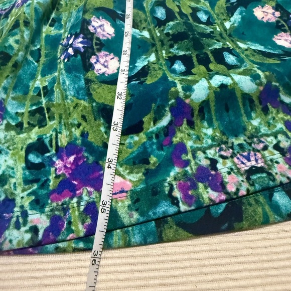 Cynthia Rowley Green and Blue Pleated Mini Dress - Picture 7 of 11